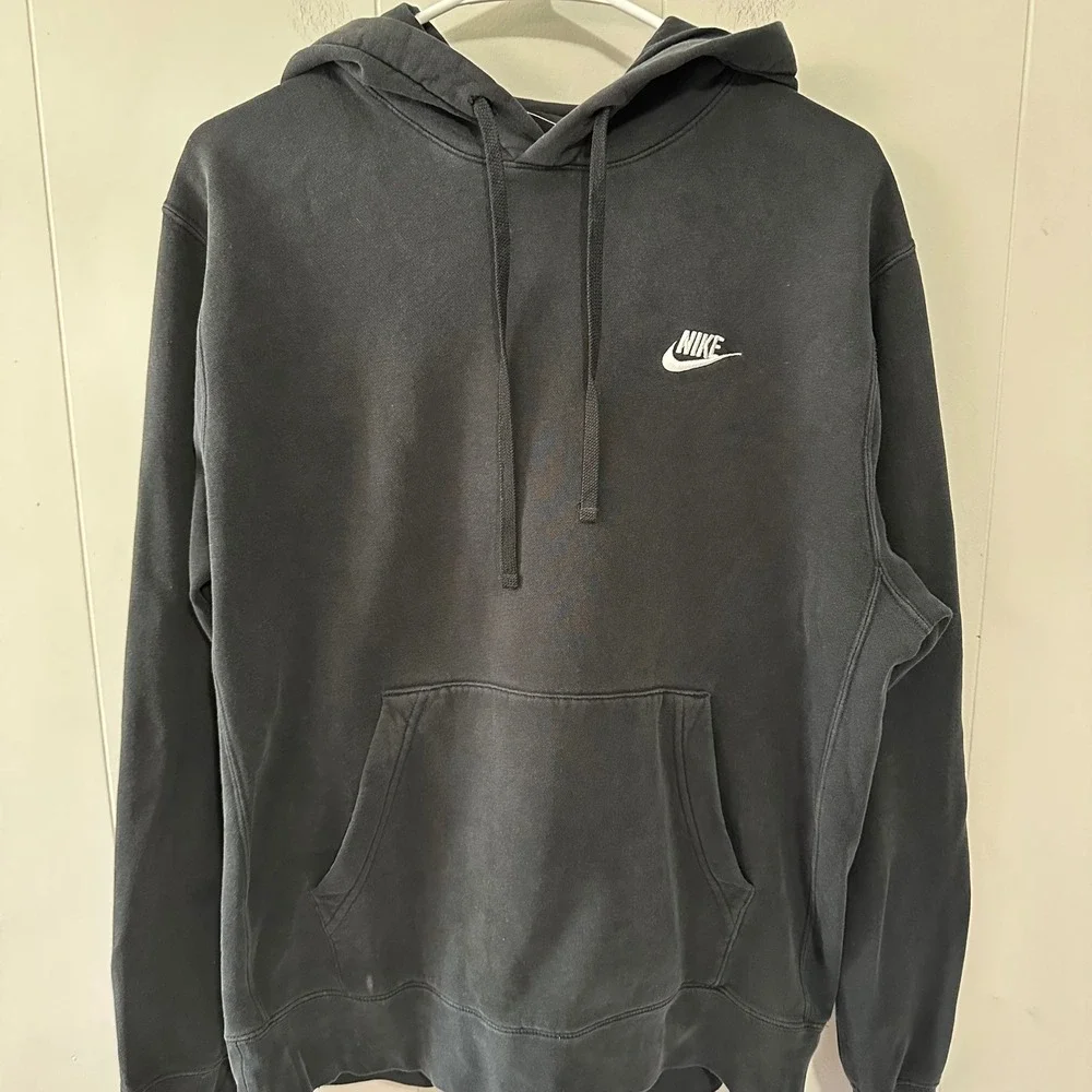 Nike Mens Sportswear fleece pullover hoodie Black Size M
